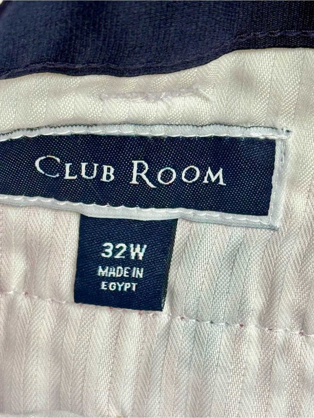 Club Room Lobster Seersucker Chino Shorts Red White Stretch Men’s 32W 7” Inseam